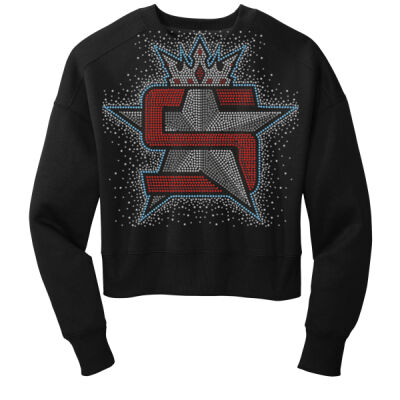 Superior Logo with AB Scatter - Women's Perfect Weight ® Fleece Cropped Crew Thumbnail