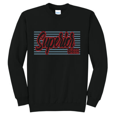 Superior Cheer Stripes - Core Fleece Crewneck Sweatshirt Thumbnail