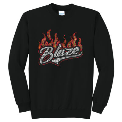 Blaze with Superior Sleeve - Core Fleece Crewneck Sweatshirt Thumbnail