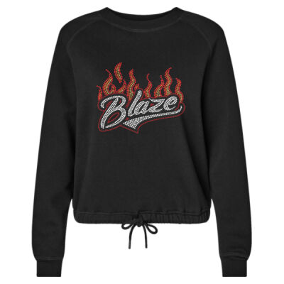 Blaze - Women's Relaxed 3-End Boxy Fleece Crewneck Sweatshirt Thumbnail