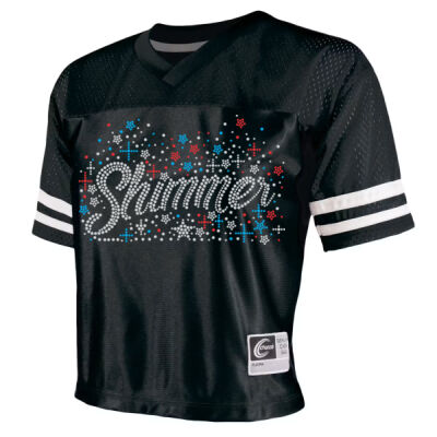 Shimmer - Cropped Dazzle Football Jersey Thumbnail