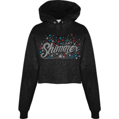Shimmer with Superior Sleeve - Powerblend® Fleece Cropped Hoodie Thumbnail