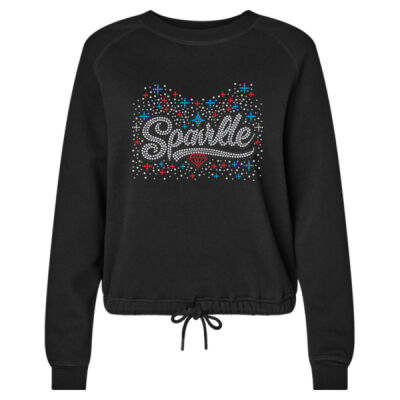 Sparkle - Women's Relaxed 3-End Boxy Fleece Crewneck Sweatshirt Thumbnail