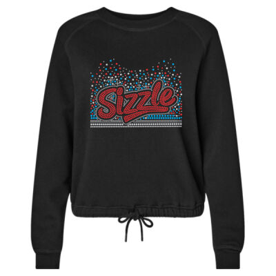 Sizzle - Women's Relaxed 3-End Boxy Fleece Crewneck Sweatshirt Thumbnail