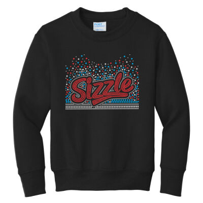 Sizzle with Superior Sleeve - Youth Core Fleece Crewneck Sweatshirt Thumbnail