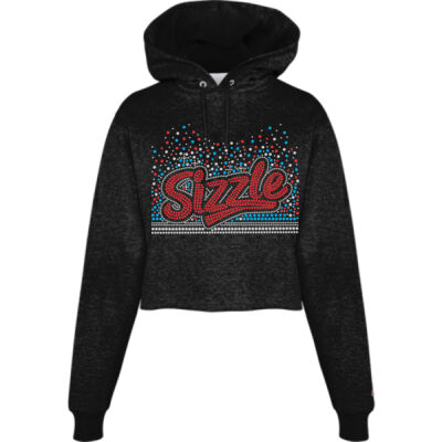 Sizzle with Superior Sleeve - Powerblend® Fleece Cropped Hoodie Thumbnail
