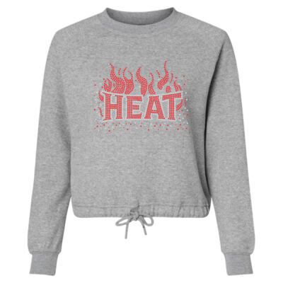 Heat - Women's Relaxed 3-End Boxy Fleece Crewneck Sweatshirt Thumbnail