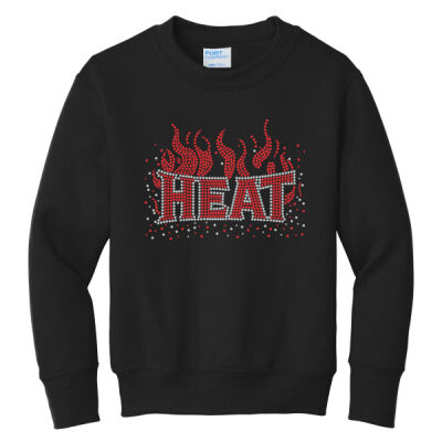 Heat with Superior Sleeve - Youth Core Fleece Crewneck Sweatshirt Thumbnail