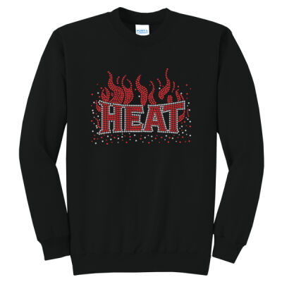 Heat with Superior Sleeve - Core Fleece Crewneck Sweatshirt Thumbnail