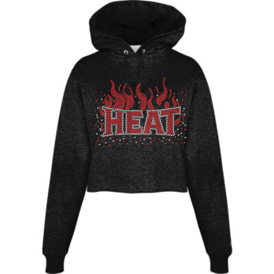Heat with Superior Sleeve - Powerblend® Fleece Cropped Hoodie Thumbnail