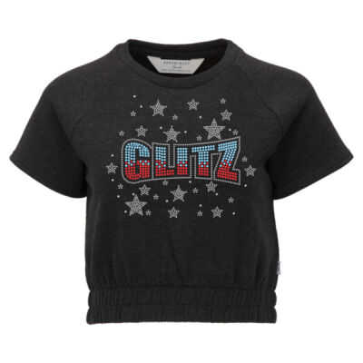 Glitz - Women's French Terry Short Sleeve Cropped Crewneck Sweatshirt Thumbnail