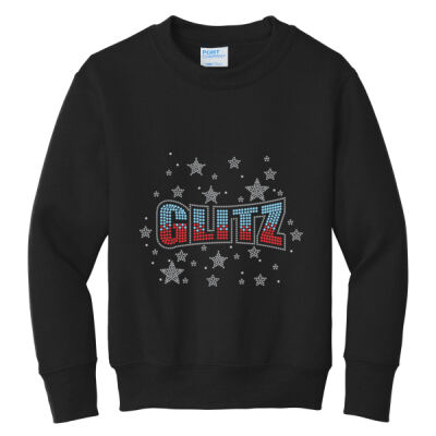 Glitz with Superior Sleeve - Youth Core Fleece Crewneck Sweatshirt Thumbnail