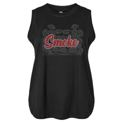Smoke - Women's Curvy Relaxed Fine Jersey Tank Thumbnail