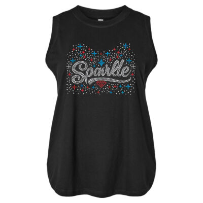 Sparkle - Women's Curvy Relaxed Fine Jersey Tank Thumbnail