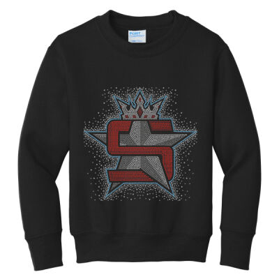 Superior Logo with AB Scatter - Youth Core Fleece Crewneck Sweatshirt Thumbnail