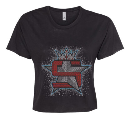 Superior Logo with AB Scatter - Women's Festival Crop Top Thumbnail