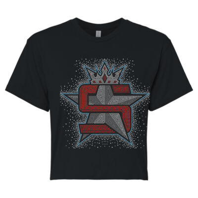 Superior Logo with AB Scatter - Girls Crop Top Thumbnail