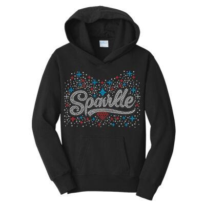 Sparkle with Superior Sleeve - Youth Fan Favorite Fleece Pullover Hooded Sweatshirt Thumbnail