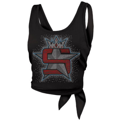 Superior Logo with AB Scatter - Crop Tie-Back Tank Thumbnail