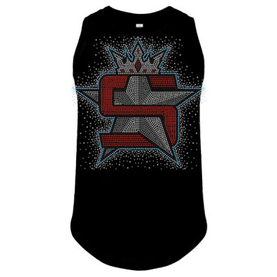 Superior Logo with AB Scatter - Girls' Relaxed Fine Jersey Tank Thumbnail