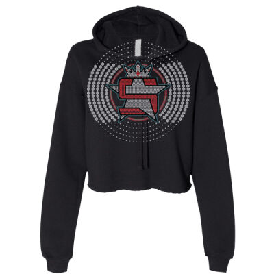 Superior Circles - Women's Crop Fleece Hoodie Sweatshirt Thumbnail