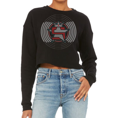 Superior Circles - Women's Crop Fleece Crewneck Sweatshirt Thumbnail