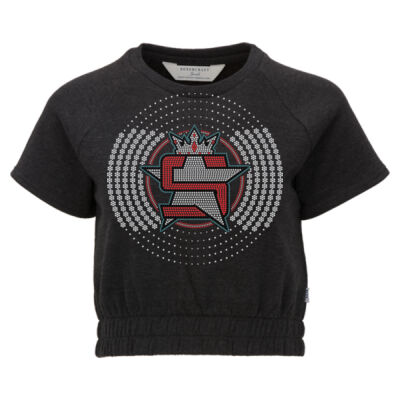 Superior Circles - Women's French Terry Short Sleeve Cropped Crewneck Sweatshirt Thumbnail