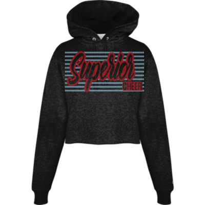 Superior Cheer Stripes - Powerblend® Fleece Cropped Hoodie Thumbnail