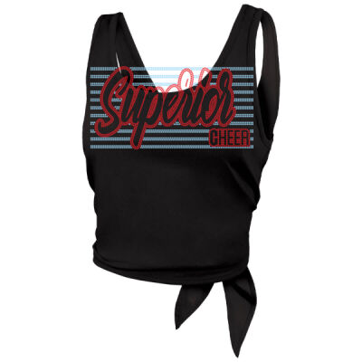 Superior Cheer Stripes - Crop Tie-Back Tank Thumbnail