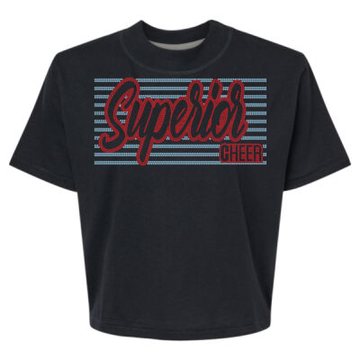Superior Cheer Stripes - Women's Boxy Tee Thumbnail