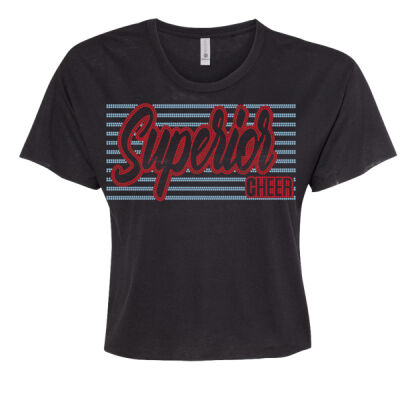 Superior Cheer Stripes - Women's Festival Crop Top Thumbnail