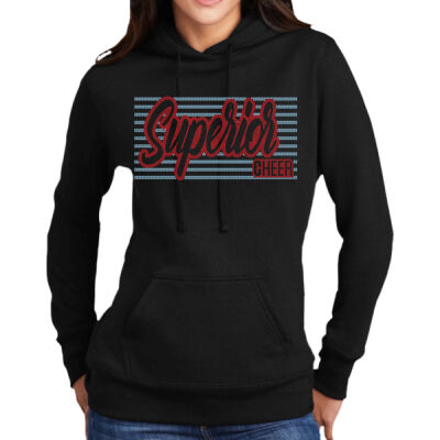 Superior Cheer Stripes - Women's Core Fleece Pullover Hooded Sweatshirt Thumbnail