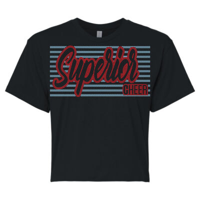 Superior Cheer Stripes - Girls Crop Top Thumbnail