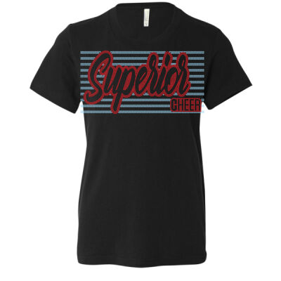 Superior Cheer Stripes - Youth Jersey Tee Thumbnail