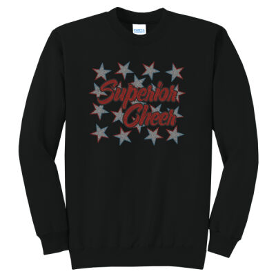 Superior Cheer with Stars - Core Fleece Crewneck Sweatshirt Thumbnail