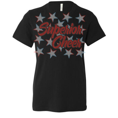 Superior Cheer with Stars - Youth Jersey Tee Thumbnail