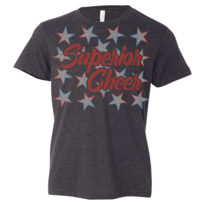 Superior Cheer with Stars - Youth CVC Jersey Tee Thumbnail