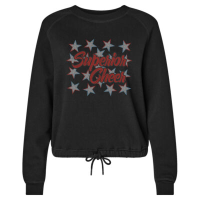 Superior Cheer with Stars - Women's Relaxed 3-End Boxy Fleece Crewneck Sweatshirt Thumbnail