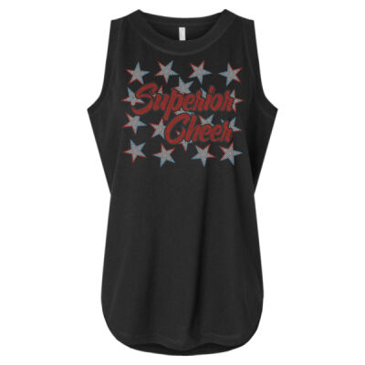 Superior Cheer with Stars - Women's Relaxed Fine Jersey Tank Thumbnail