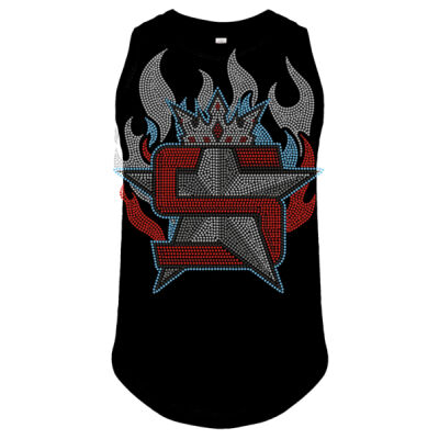 Superior Logo with Flames - Girls' Relaxed Fine Jersey Tank Thumbnail