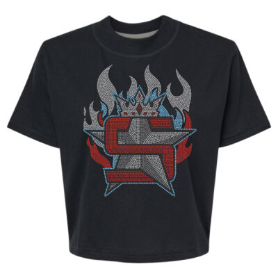 Superior Logo with Flames - Women's Boxy Tee Thumbnail