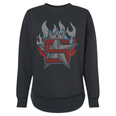 Superior Logo with Flames - Women's Weekend Fleece Crewneck Sweatshirt Thumbnail