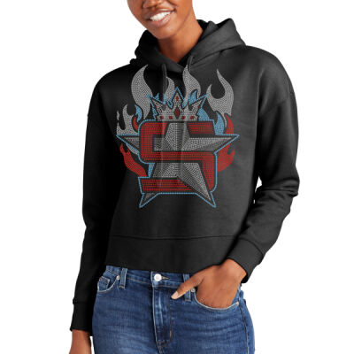 Superior Logo with Flames - Women's V.I.T. Fleece Hoodie Thumbnail