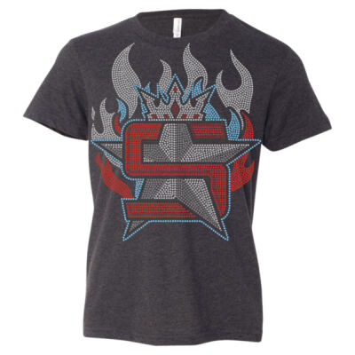 Superior Logo with Flames - Youth CVC Jersey Tee Thumbnail