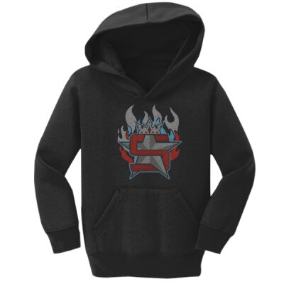 Superior Logo with Flames - Toddler Core Fleece Pullover Hooded Sweatshirt Thumbnail