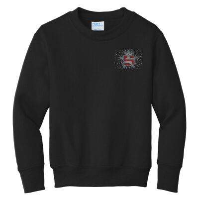 Superior Logo with AB Scatter - Youth Core Fleece Crewneck Sweatshirt Thumbnail