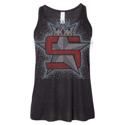 Superior Logo with AB Scatter - Youth Flowy Racerback Tank Thumbnail