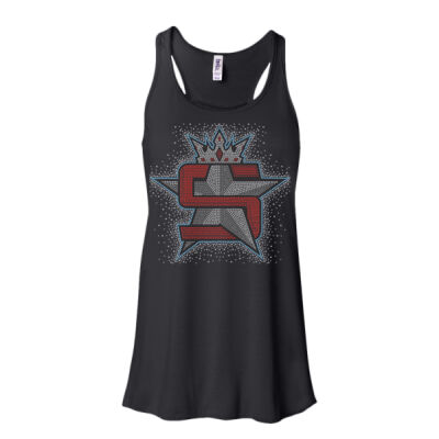Superior Logo with AB Scatter - Women's Flowy Racerback Tank Thumbnail